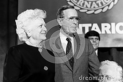 President George H.W. Bush. 41st President of United States. Editorial Stock Photo