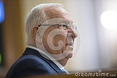 President of Israel Reuven Rivlin Editorial Stock Photo