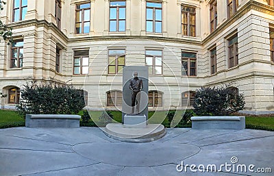 President Jimmy Carter Statue at the Georgia Statehouse. Editorial Stock Photo