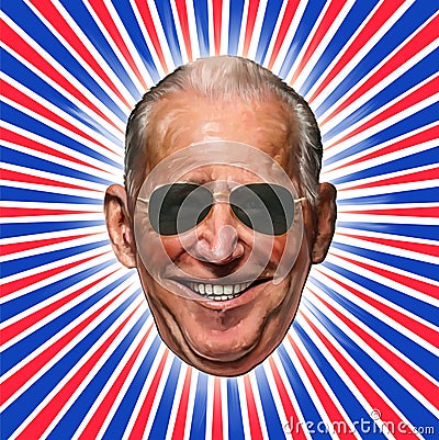 President Joe Biden with his sunglasses Editorial Stock Photo