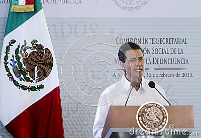 The President of Mexico, Enrique PeÃ±a Nieto Editorial Stock Photo