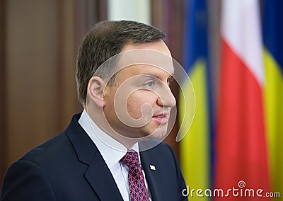 President of the Republic of Poland Andrzej Duda Editorial Stock Photo