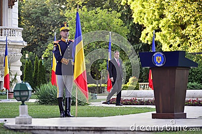 President of Romania Klaus Iohannis Editorial Stock Photo