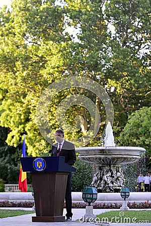 President of Romania Klaus Iohannis Editorial Stock Photo