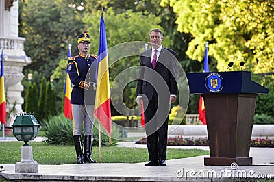 President of Romania Klaus Iohannis Editorial Stock Photo