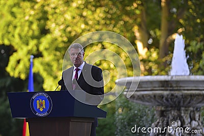 President of Romania Klaus Iohannis Editorial Stock Photo