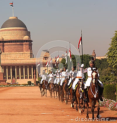 President's Bodyguard - India Editorial Stock Photo