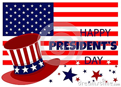 President`s Day, Presidents Day, Presidents` Day background, President`s Day banners, President`s Day flyer, President`s Day Cartoon Illustration
