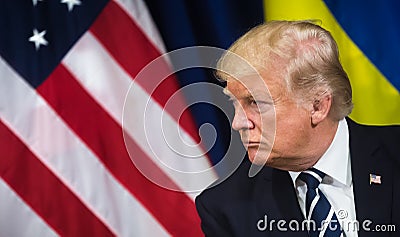 President of the United States Donald Trump Editorial Stock Photo