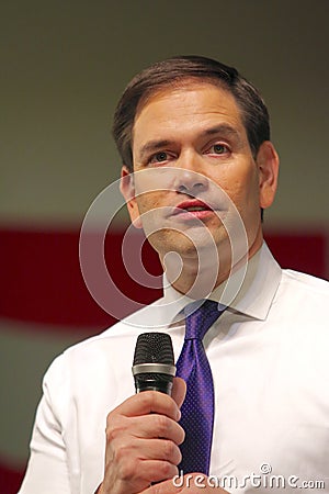 Presidential Candidate Senator Marco Rubio Editorial Stock Photo