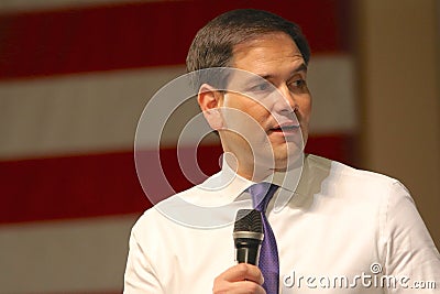 Presidential Candidate Senator Marco Rubio Editorial Stock Photo