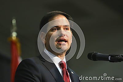 Presidential Candidate Senator Marco Rubio Editorial Stock Photo