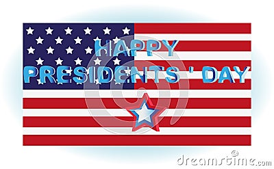 PRESIDENTIAL DAY. Congratulations. Vector Illustration