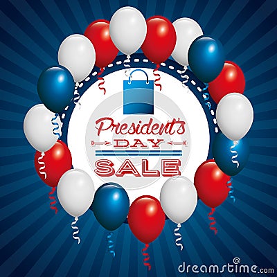 presidents day sale design Cartoon Illustration