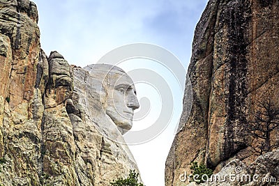 Presidents of Mount Rushmore National Monument. Stock Photo