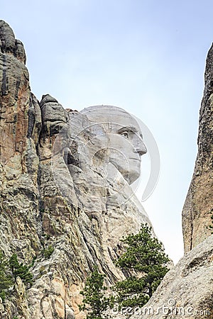 Presidents of Mount Rushmore National Monument. Stock Photo