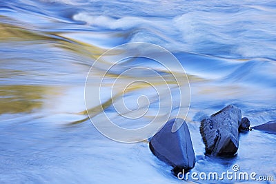 Presque Isle River Rapids Stock Photo