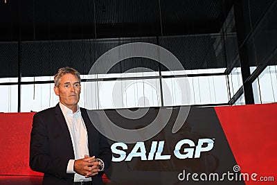 PRESS CONFERENCE WITH SAIL GP IN COPENHAGEN DENMARK Editorial Stock Photo