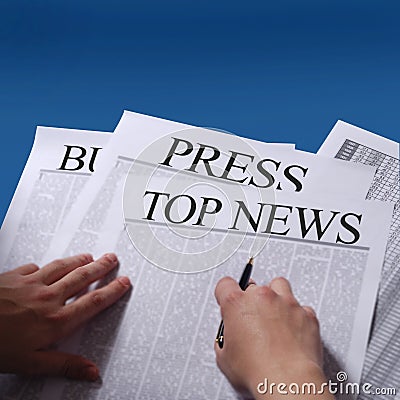 Press news Stock Photo