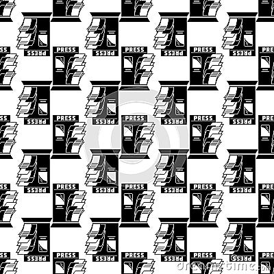 Press vending machine pattern seamless vector Vector Illustration