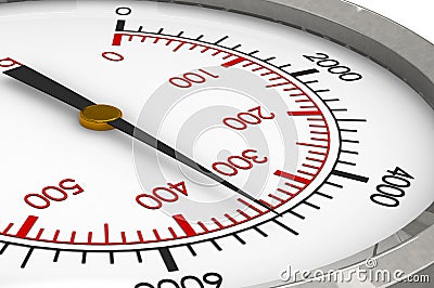 Pressure Gauge Stock Photo