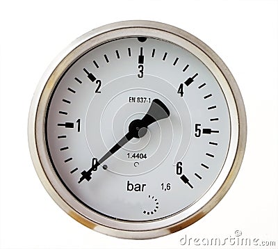 Pressure gauge Stock Photo