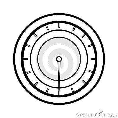 Pressure gauge isolated icon Vector Illustration