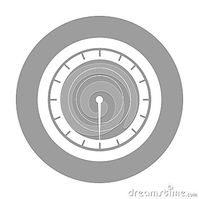 Pressure gauge isolated icon Vector Illustration