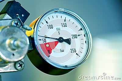 Pressure meter Stock Photo