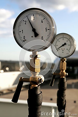 Pressure meter Stock Photo