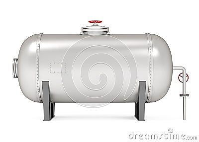 Pressure Vessel Tank Isolated Stock Photo