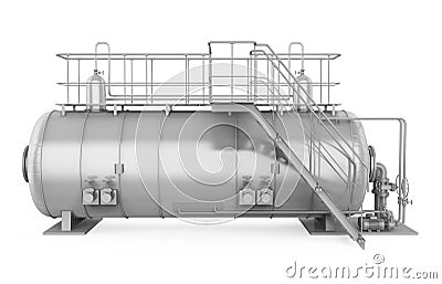 Pressure Vessel Tank Isolated Stock Photo