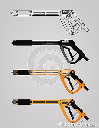 Pressure washing wand Vector Illustration