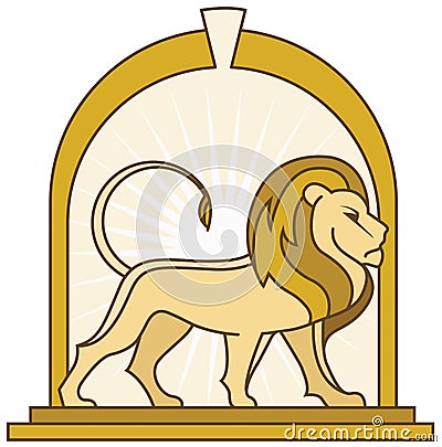 Prestigious Lion Logo Vector Illustration