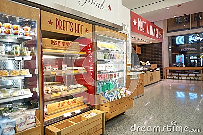 Pret a Manger Editorial Stock Photo