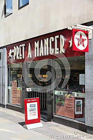 Pret A Manger Editorial Stock Photo