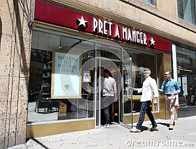 PRET A MANGER Editorial Stock Photo