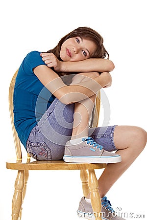 Preteen School Girl Stock Photo