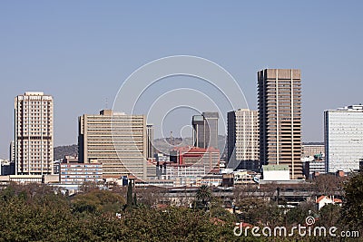 Pretoria City Skyline Stock Photo