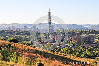 Pretoria Skyline View Editorial Stock Photo