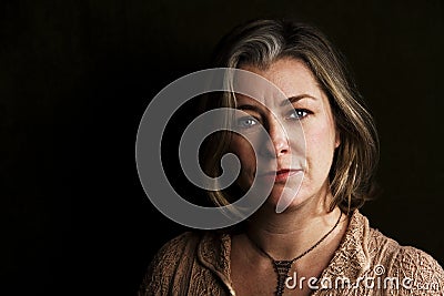 Pretty Adult Woman Stock Photo