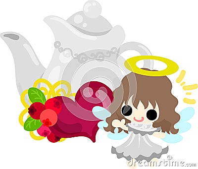 The pretty angels Vector Illustration