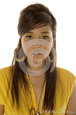 Pretty asian woman Stock Photo