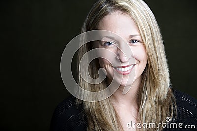 Pretty Blonde Woman Stock Photo