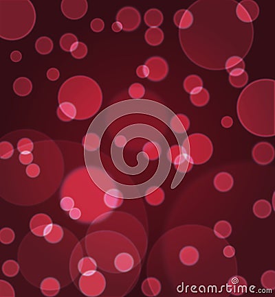 Pretty Bokeh abstract background in red color Stock Photo