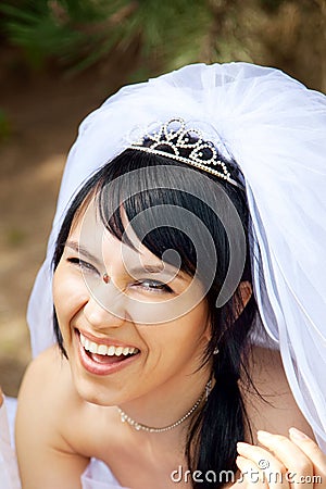 Pretty bride Stock Photo