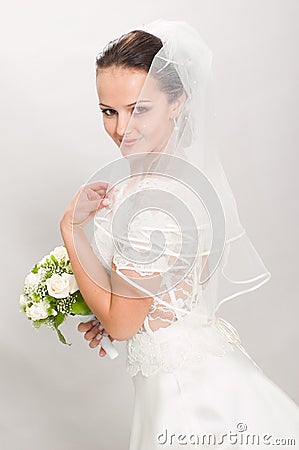 Pretty bride. Stock Photo