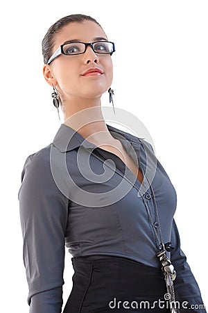 Pretty businesswoman Stock Photo