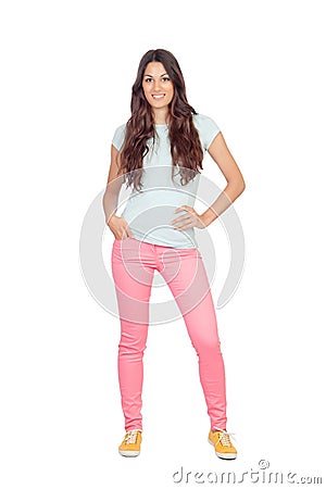 Pretty casual girl Stock Photo