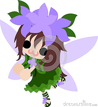 The pretty fairy Vector Illustration